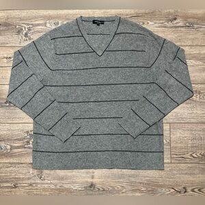 Men’s v neck XL cashmere fancy sweater luxury business academia